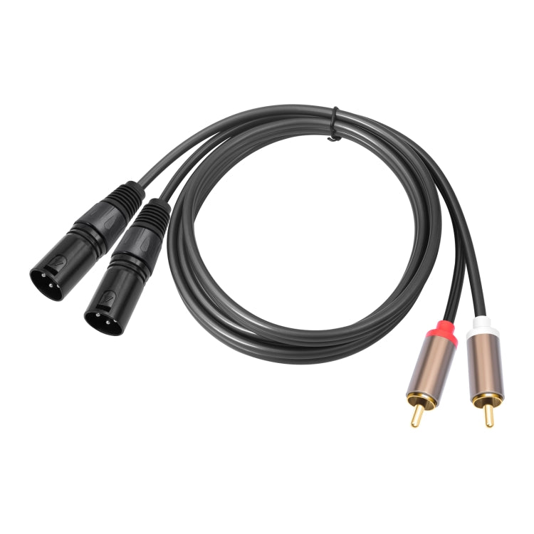 Cavo audio bilanciato da 2 RCA maschio a 2 XLR maschio, 1.5m, 3m Cavo audio bilanciato da 2 RCA maschio a 2 XLR maschio, 1.5m, 3m